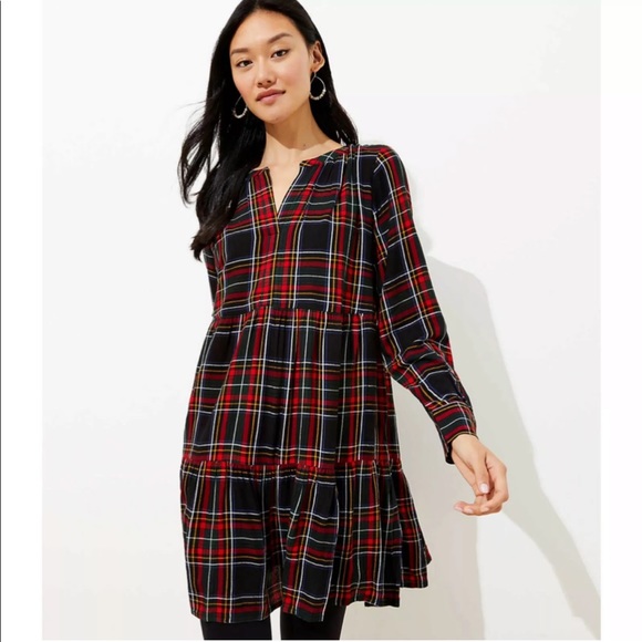 LOFT Dresses | Ann Taylor Loft Plaid 